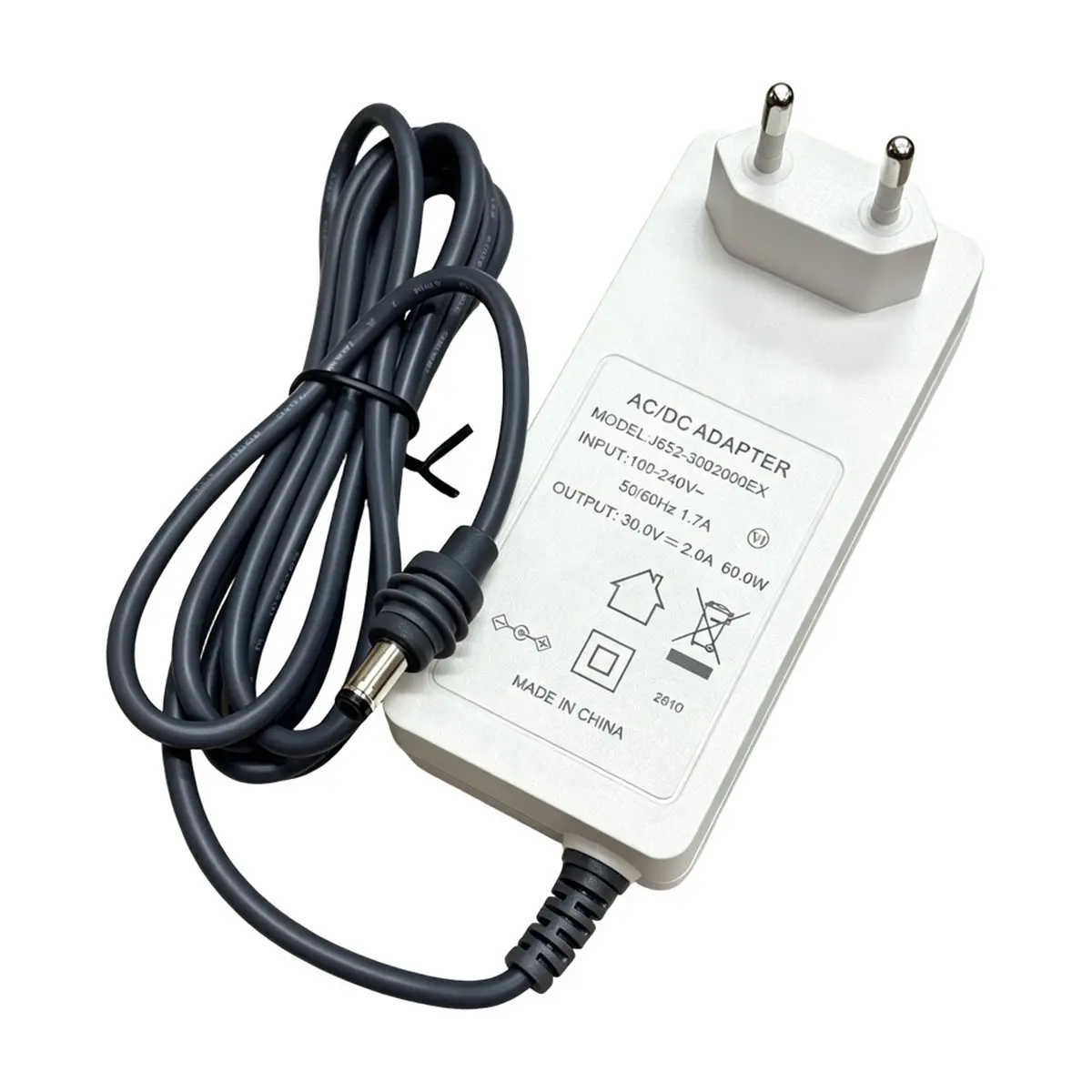 For Charger Power Cable 60W Replacement Power Supply Adapter DC 30V 2A Output Wall Charger EU