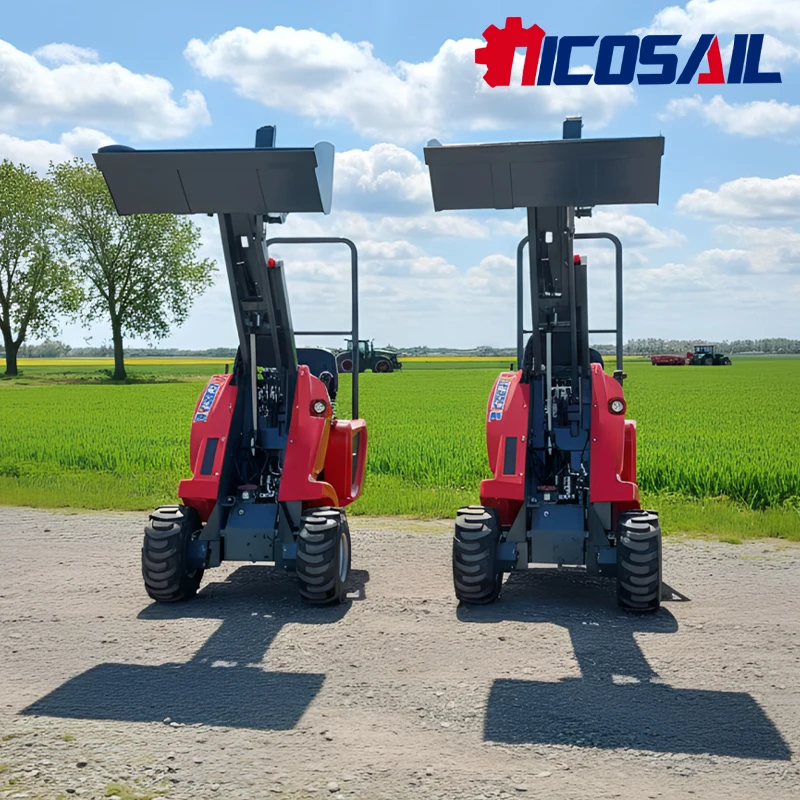 

High Efficiency Mini 3 Wheel Skid Steer Loader Deposit For Farm Hay Bale Handling Work with Deposit