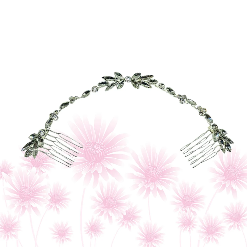 

Floral Hair Rhinestone Headb Bridal Accessories Wedding Party Prom Rhinestone Headb Hairpieces Elegant Hairstyle Tool