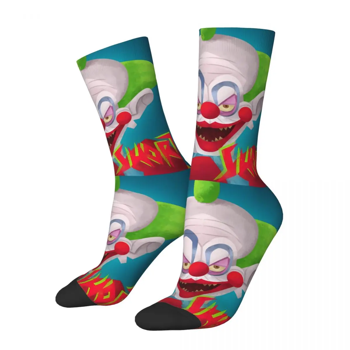 Vintage Vintage Men's Socks Killer Klowns From Outer Space Film Unisex Hip Hop Seamless Printed Crazy Crew Sock Gift