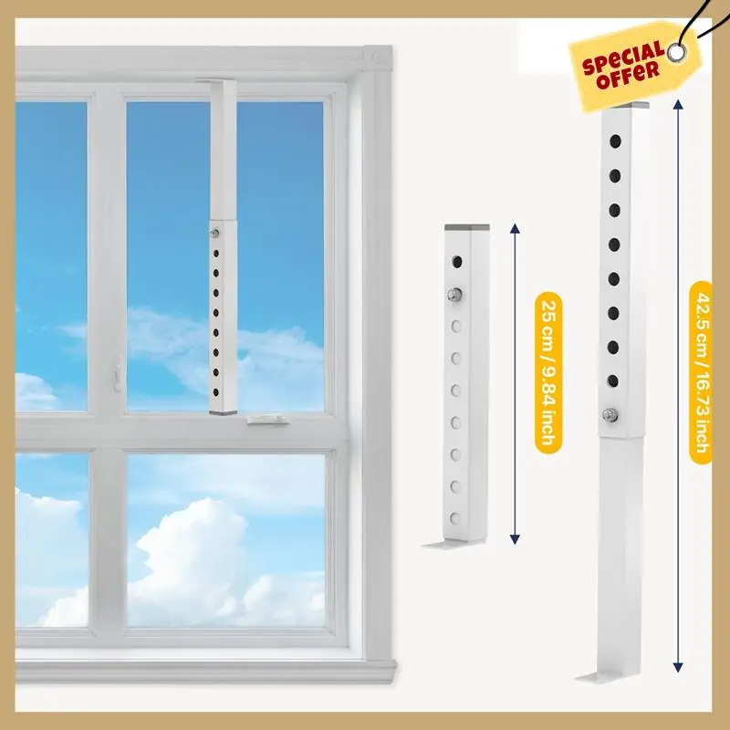 Регулируемый оконный замок переменного тока, защитные планки для небольших окон для безопасности детей, оконные стопоры для вертикальных раздвижных окон-WMAN