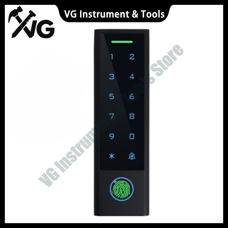 New Tuya wifi Outdoor IP66 Black Plastic Shell Fingerprint Access Control With Password And RFID Card Reader Function