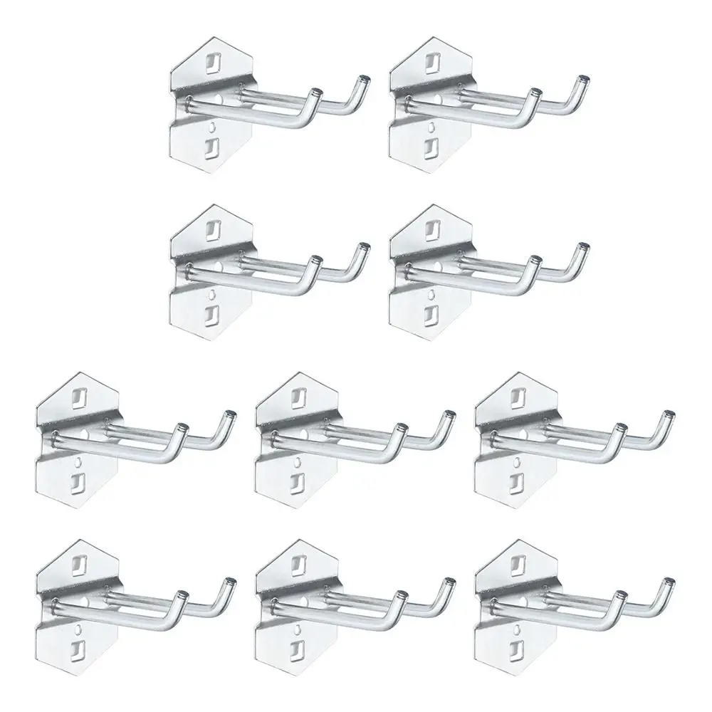 1Pcs Hammer/Pliers Hole Board Hook Steel Storage Rack Oblique Hanger 25/50/75/100/150/200mm Wall Mount Pegboard Hook