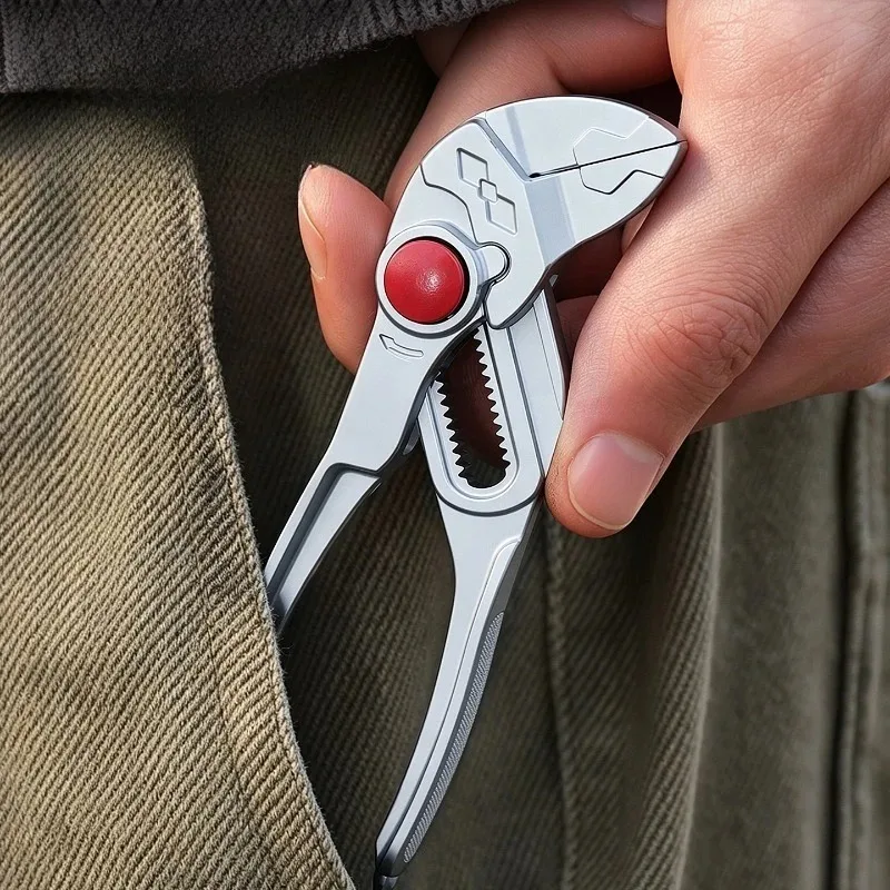 4 Inch Adjustable Water Pump Pliers Mini Multifunctional Plumbing Pipe Wrench Industrial Grade High Hardness Hand Tool view 3