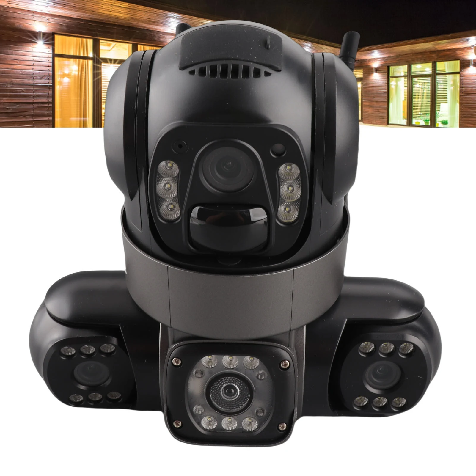 

Triple Lens Solar Wireless Security Camera for V380 PRO 3240x1920 2MP AI Motion Detection 2 Way Talk IP66 8000mAh Battery