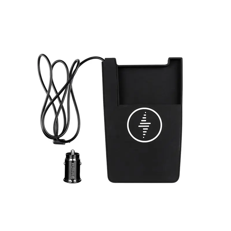 AB16-Car Wireless Pad Fast Charging Center Console Organizer Car Interior Accessories For BYD Dolphin 2023-2025
