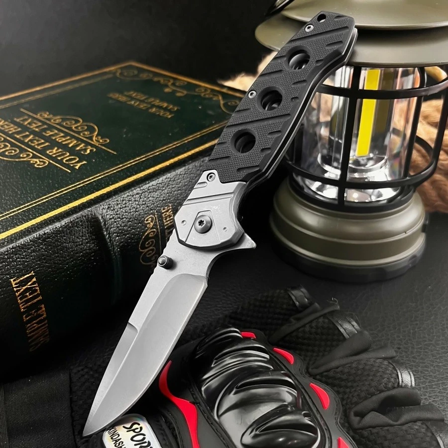 0423 سكين للفرد متعدد الوظائف 5Cr13Mov بليد G10 مقبض المحمولة المنزلية الفاكهة EDC حمل على سكينة أدوات هدايا الرجال