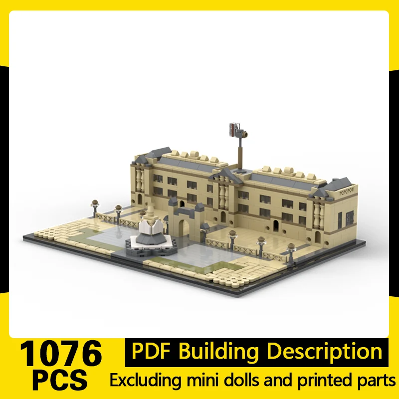 

City Street View Model MOC Building Bricks Neoclassical Palace Modular Technology Gifts Holiday Assemble Children Toys Suit