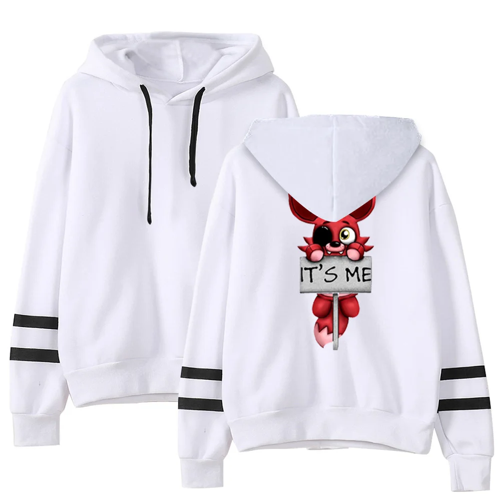 Homens e mulheres Kawaii Five Nights at FNAF Plush Hoodies, Moletom Outono, Streetwear Tops, Velo, It\'s Me Kawaii, Meninos, Meninas