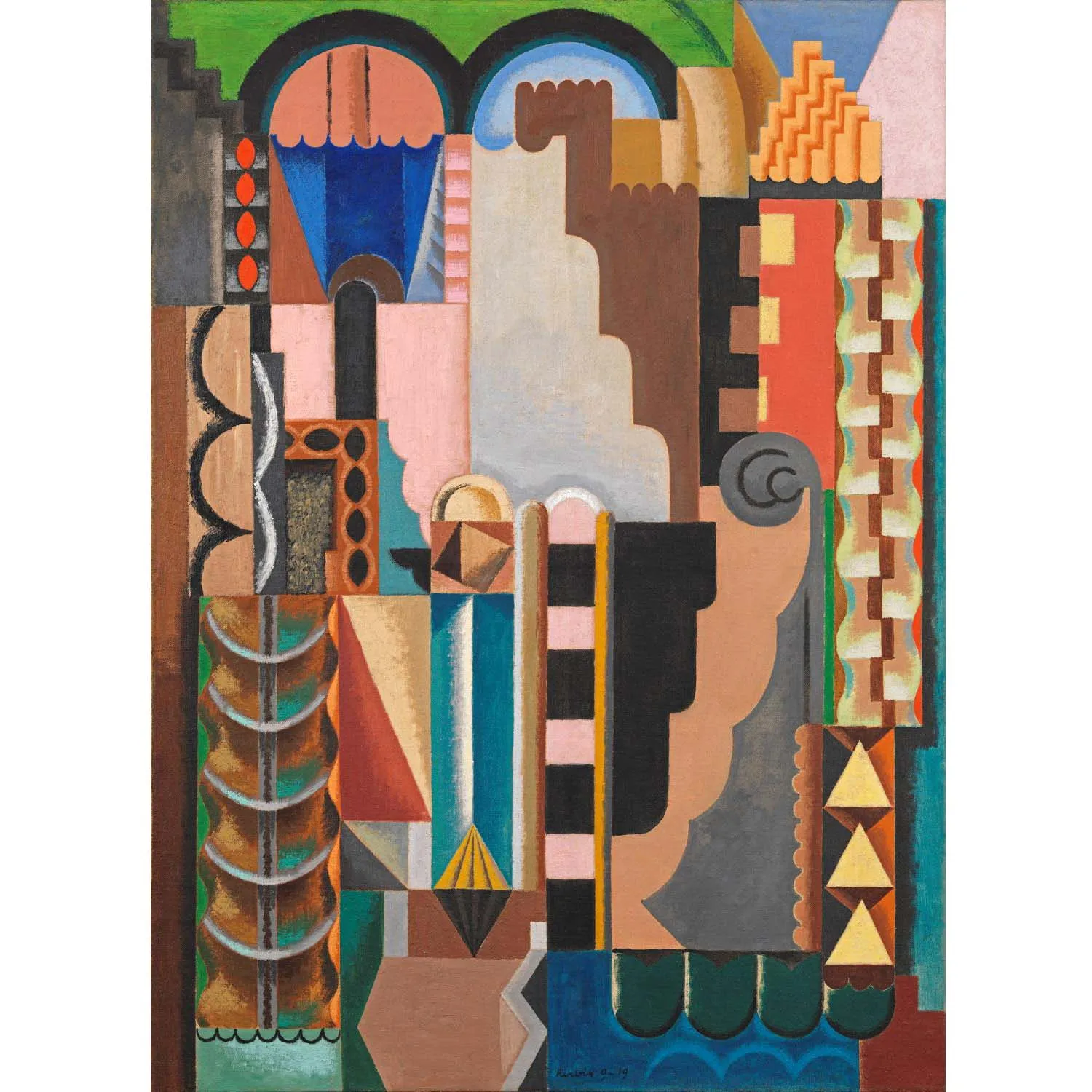 

Composition monumentale by Auguste Herbin,Abstract oil painting,Hand painted art painting on canvas,Decoration picture for wall