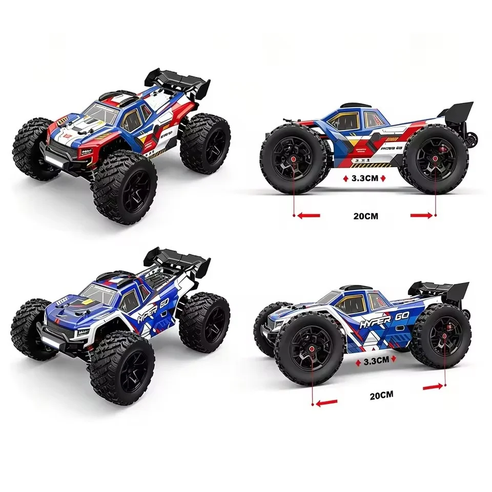 90KM/H High Speed 1:14 Brushless RC Racing Car 4WD Remote Control Car Truck Double Car Off Road RC Drift Racing Metal Drift