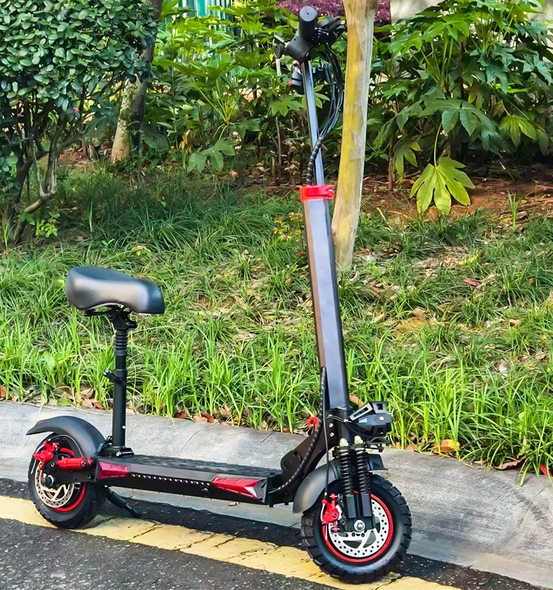 800W/1200W 48v 15ah 45km/h Off-road tire double disc brake electric skateboard elektro scooter for adult