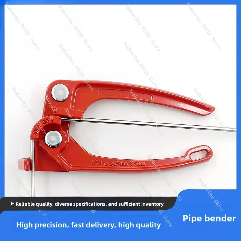 Imported manual tube bender for copper, aluminum, stainless steel, and seamless pipes - 1/8, 1/4, 3mm