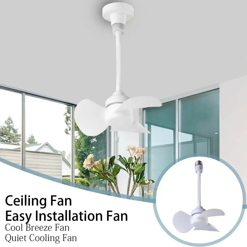 Ceiling Fan Efficient Air Circulation Fan for Bedroom Room Strong Airflow Low Noise 360-degree Adjustable Easy Installation Fan