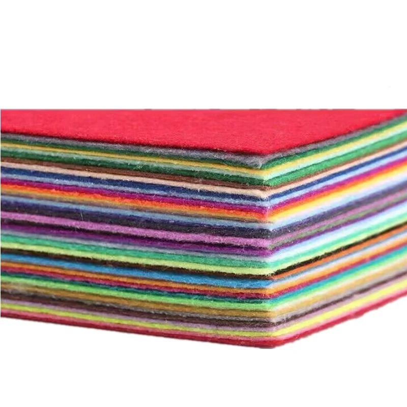 40Pcs/Set Mixed Colors Soft Felt Fabric Sheet,Vibrant Colors,10/15/20/30cm-Perfect For DIY Projects&Decor Craft&Sew With Ease