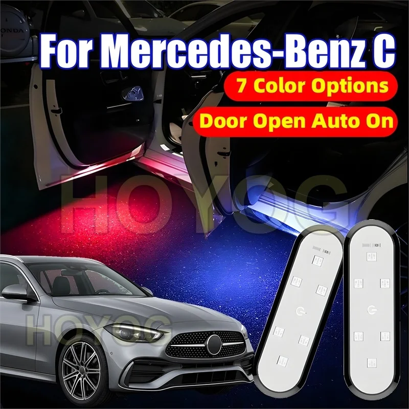 Fit for Mercedes-Benz C-Class Estate 2021-2026 USB Rechargeable Car Door Courtesy Light with No Wiring Required