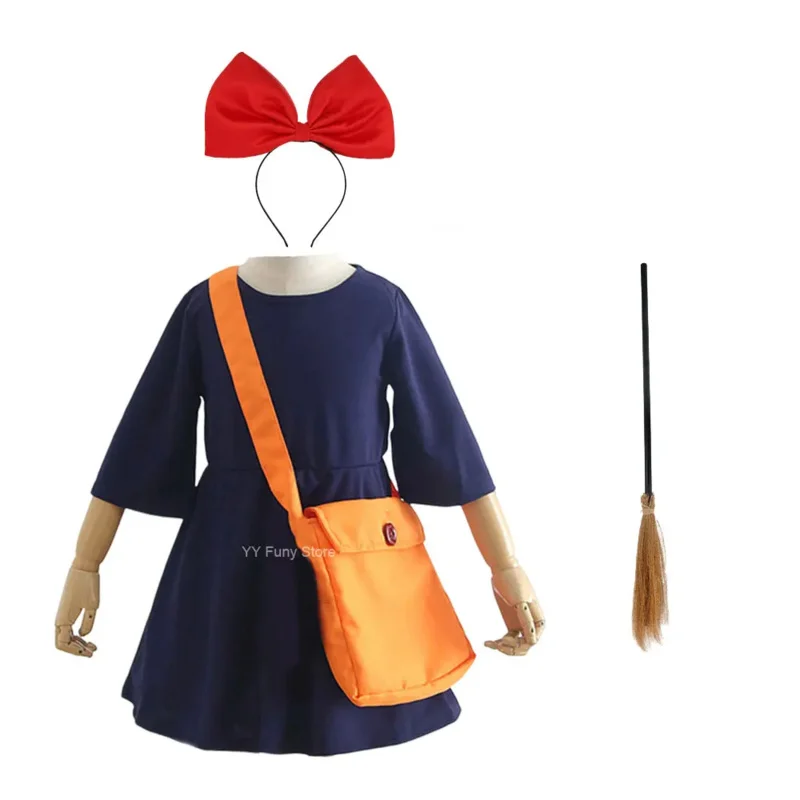 Kids Adult Kiki Bezorgservice Cosplay Kleding Kostuum Meisjes Meisjes Meisjes Lolita Jurk Heks Kostuum Voor Halloween