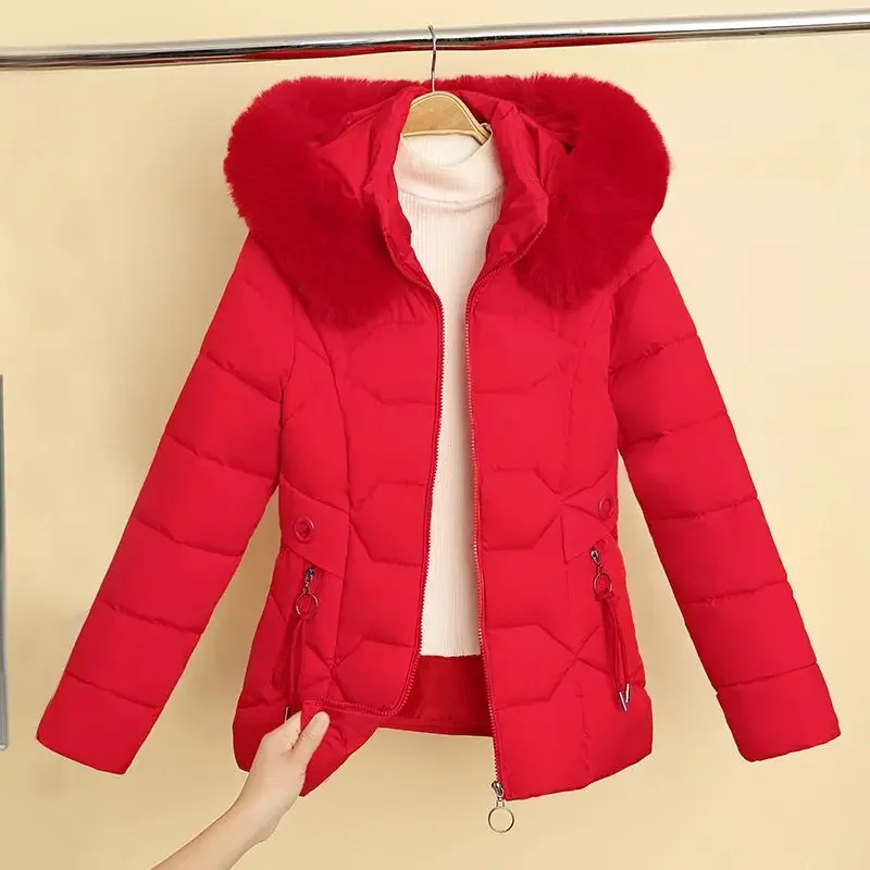 2024 Winter Women Hooded Jacket Coats Long Parkas Female Down Cotton Overcoat Thick Warm Padded Windproof Casual Windbreaker 3XL