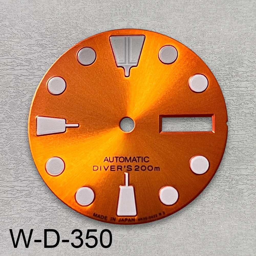 28,5 мм S логотип SKX007 ретро циферблат подходит для NH36/4R36 механизм зеленый светящийся часов модификация аксессуары