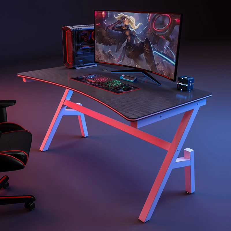 Desktop Gaming Desk K-Type Computer Desk Simple Game Table For Home Bedroom Table Student Writing Study Table