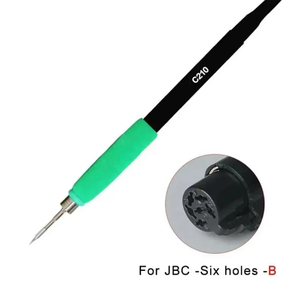 Oxygen-Free Copper Soldering Station Replacement Soldering Iron Handle Electronic Welding Soldering Iron Handle Heater