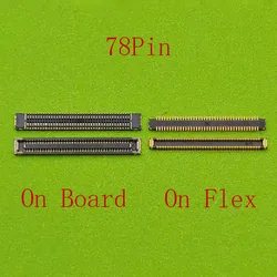 5-20 piezas conector FPC de carga USB de 78 pines para Samsung A31 A41 A51 A71 A40 A50 A70 A80 A70S A21S A90 A30S enchufe del cargador a bordo