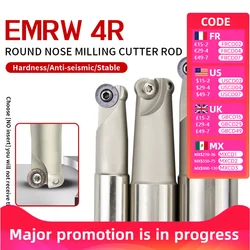EMRW4R round nose milling cutter C12-C20 1T/2T shock-resistant tool holder boring bar holder for RPMT/RPGT08 cutting tool