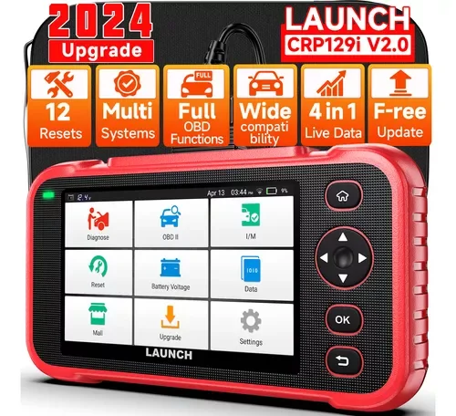 

New LAUNCH X431 CRP129i V2.0 OBD2 Scanner Car Diagnostic Tools ABS SRS Engine AT 4 System Scanner 12 Reset Lifetime Free Update