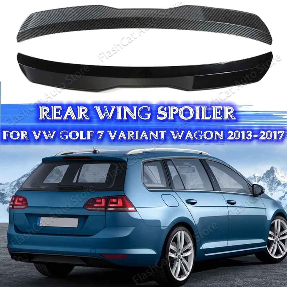 

Спойлер на заднюю крышу для VW Golf 7, вариант Универсала 2013-2017, спойлер на окно, блеск, черный ABS пластик, крыло заднего багажника автомобиля