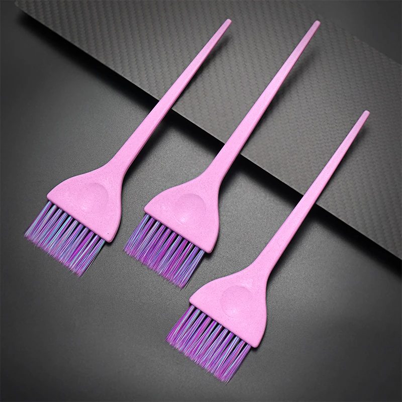 3 pz/set Balayage Brush Salon Hair Highlight Dye Comb Coloring Applicator Brushes Set manico colorato spazzola per capelli parrucchiere 1861