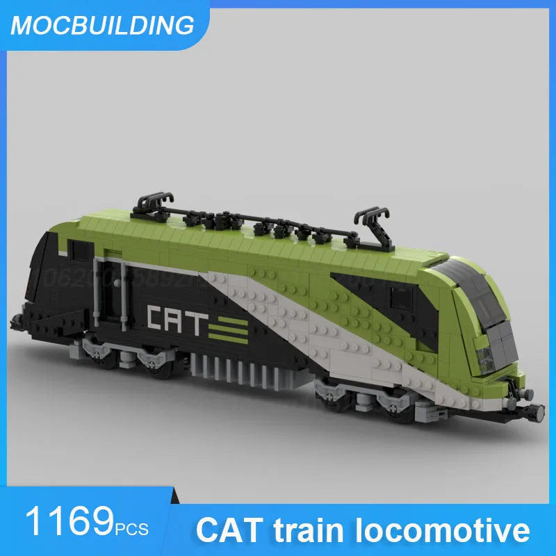 MOC Building Blocks City Airport Train & 60337 Diesel Cargo Locomotive Model DIY Assemble Bricks Transportation Xmas Toys Gifts