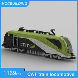 MOC Building Blocks City Airport Train & 60337 Diesel Cargo Locomotive Model DIY Assemble Bricks Transportation Xmas Toys Gifts