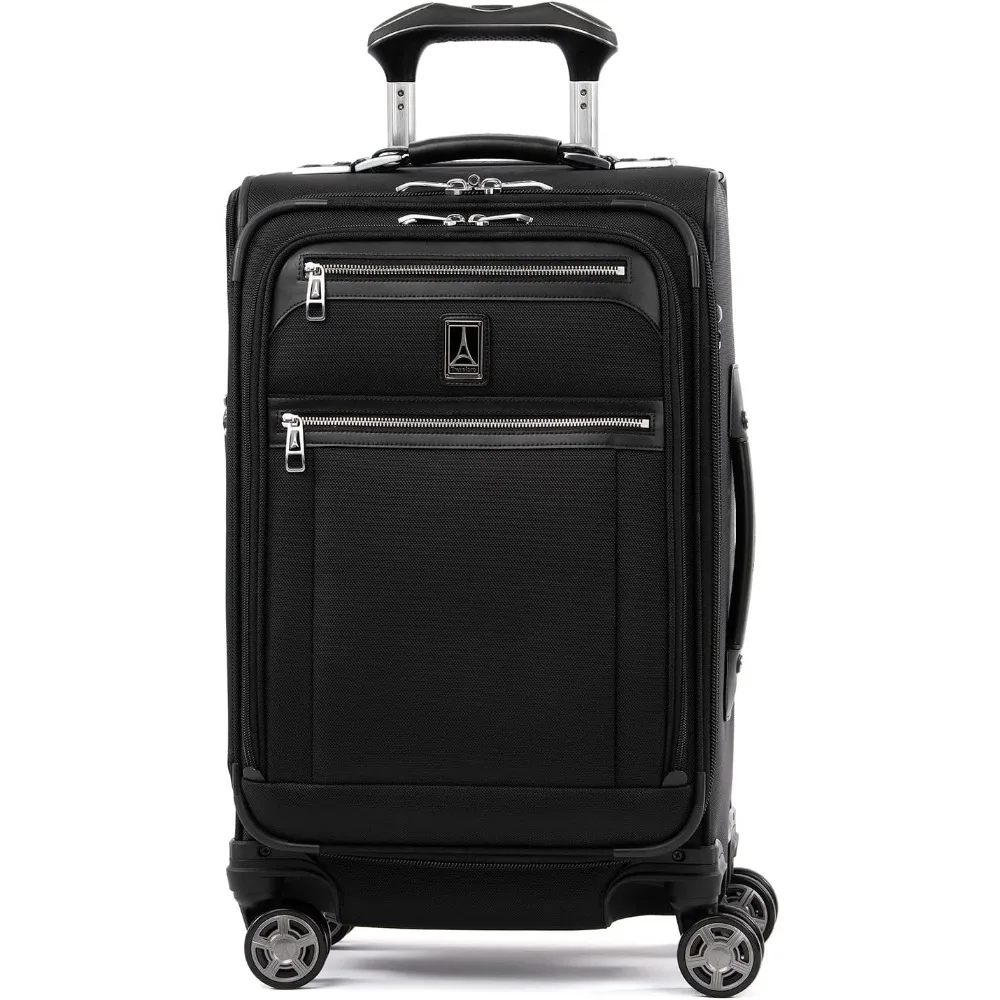 Platinum Elite-Bagage de transport extensible Softside, valise Spinner à 8 roues, port USB, hommes et femmes