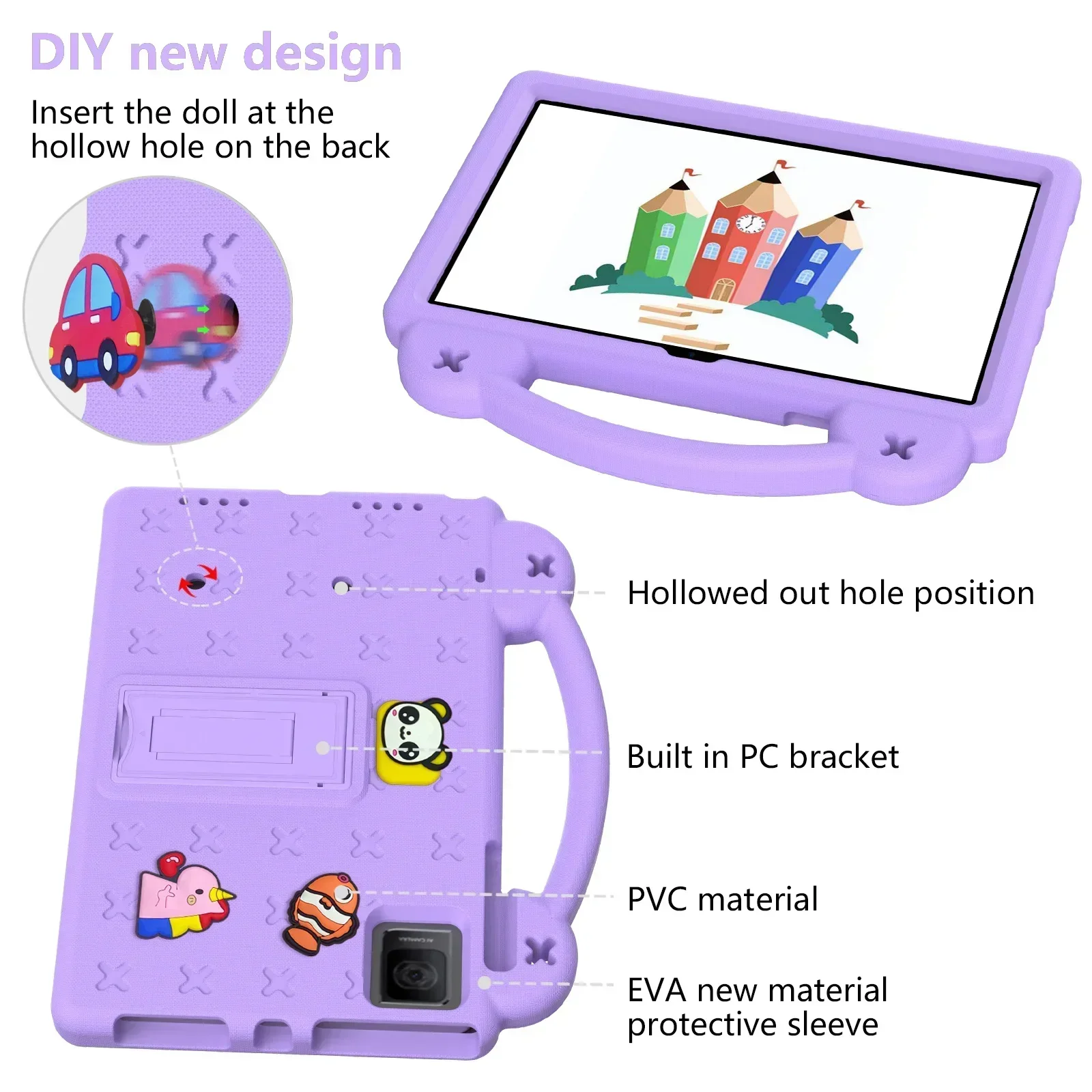EVA Case for Blackview Tab 11 SE WIFI 10.36 inch 2021 2023 Tab 80 90 10.1 60 8.7 Kids Shockproof Tablet Cover for Oscal Pad 15