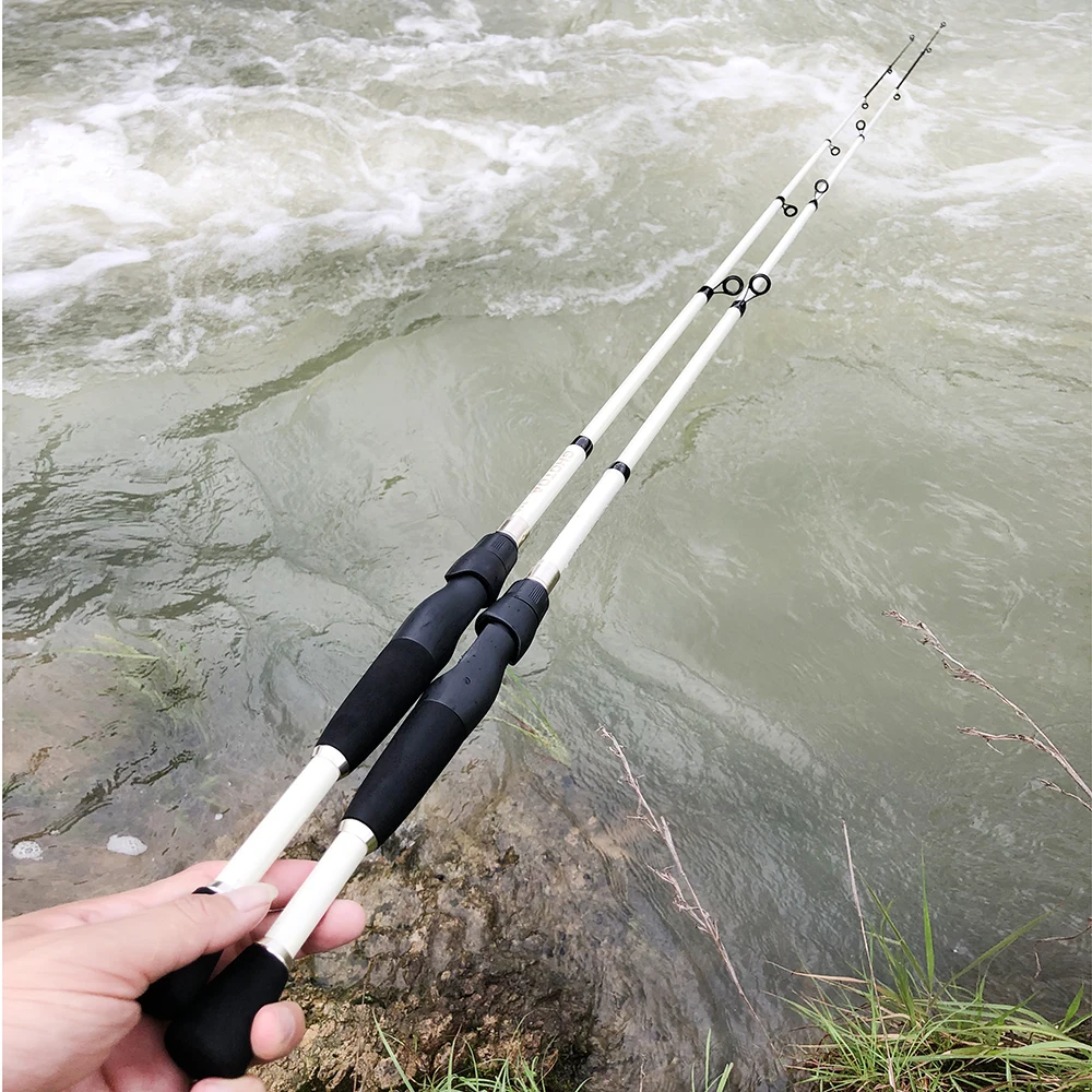 Ghotda Short Telescopic Lure Fishing Rod 1.6M 1.8M 2.1M 2.4M Portable Carbon Fiber White/Black Spinning/Casting Fish Rod Tackle