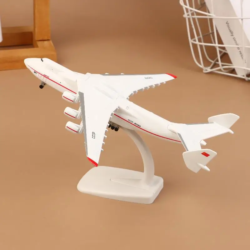 

1 Set 1/400 Scale Replica Model Toy 20CM Diecast Metal Alloy Soviet An-225 Airplane Model For Kids Collection Decoration Artwork
