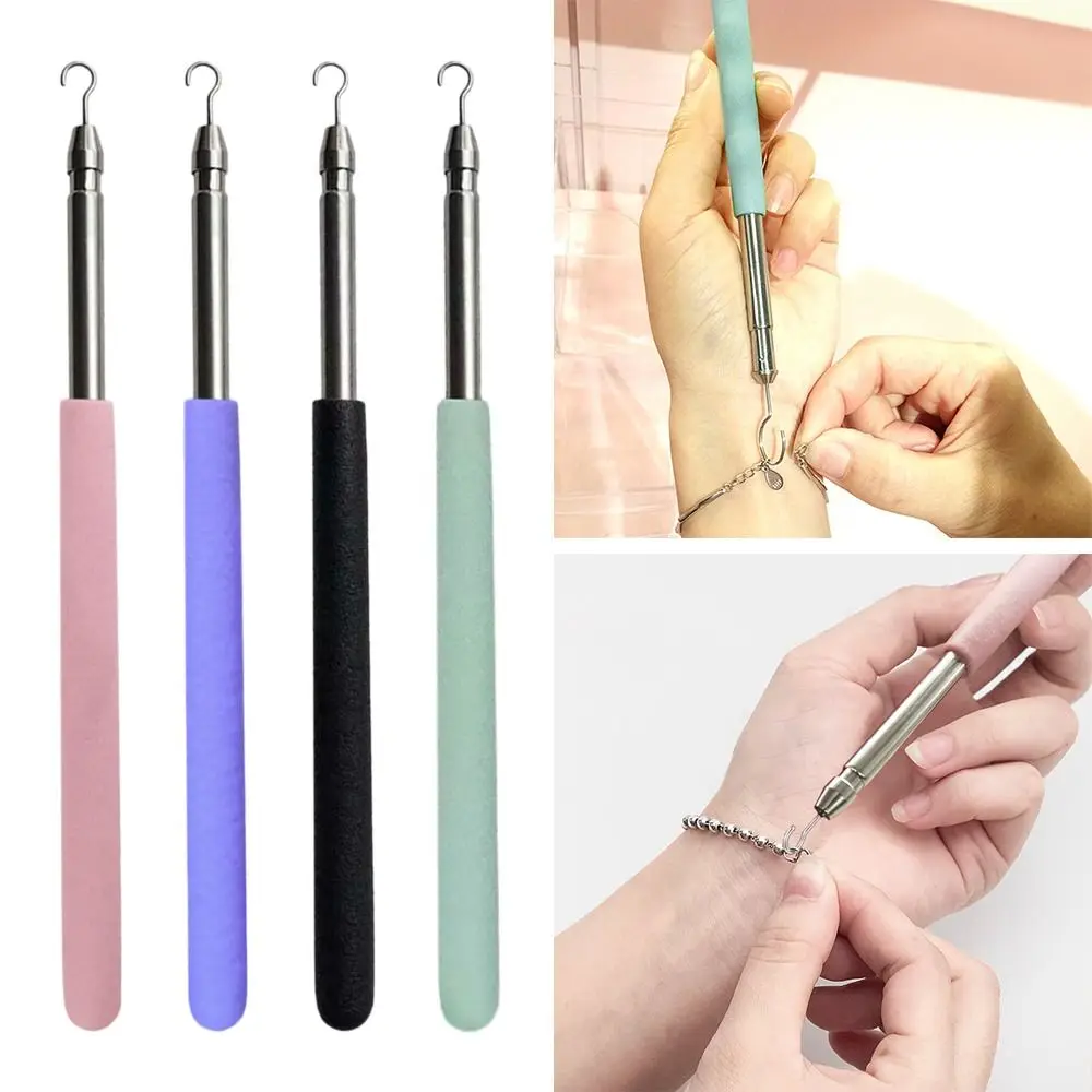

Fastening and Hooking Stainless Steel Bracelet Tool Retractable Jewelry Helper Hand Bracelet Helpers Necklace