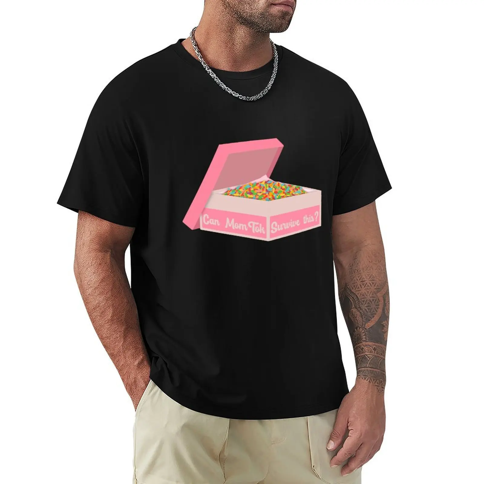 

Can MomTok Survive This- Fruity Cereal Gift T-Shirt tees Man t-shirt tshirts personalised mens cotton t shirts