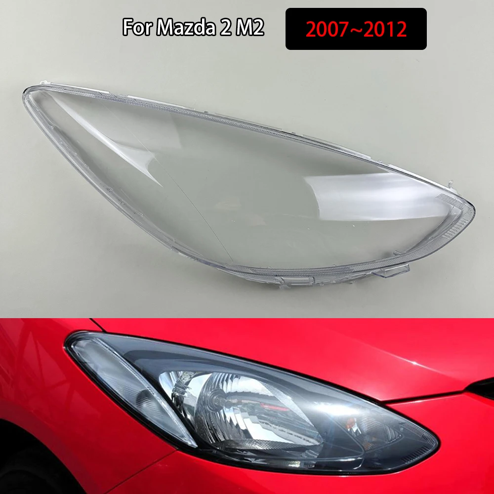 

For Mazda 2 M2 2007~2012 Transparent Headlamp Shell Lampmask Lamp Shade Headlight Cover Replace The Original Lampshade