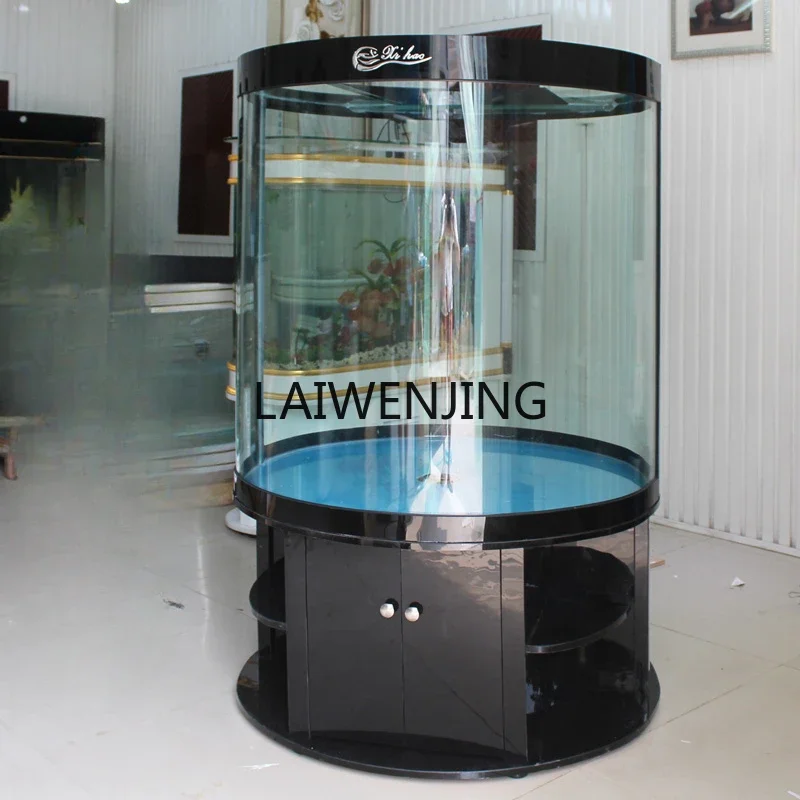 

HLZ cylindrical fish tank aquarium glass ecological bottom filter, custom filter, no water change