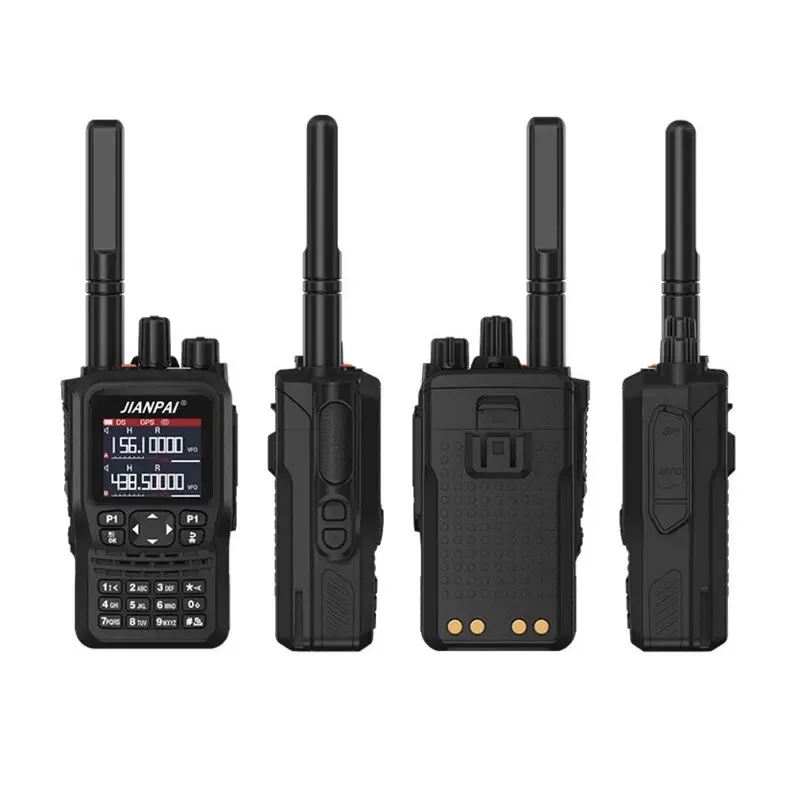 JIANPAI 8800 Plus Walkie Talkie 16 saluran, Radio tahan air pengisian daya tipe-c kekuatan tinggi Band ganda kekuatan tinggi 10W 5800mAh