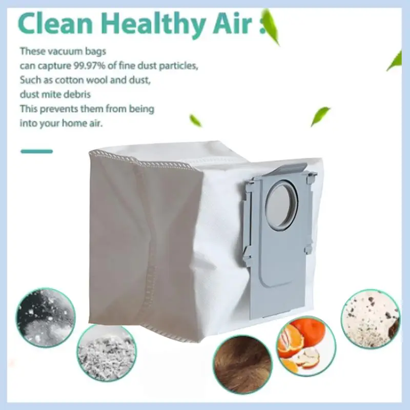 Sacos de pó para roborock saros z70/g30space aspirador de pó peças de reposição sacos de lixo não tecidos 10 peças