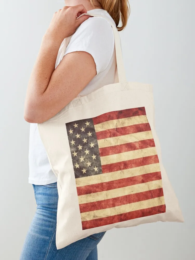 

American Flag Tote Bag hand bag ladies bag luxury women custom fabric Women bags