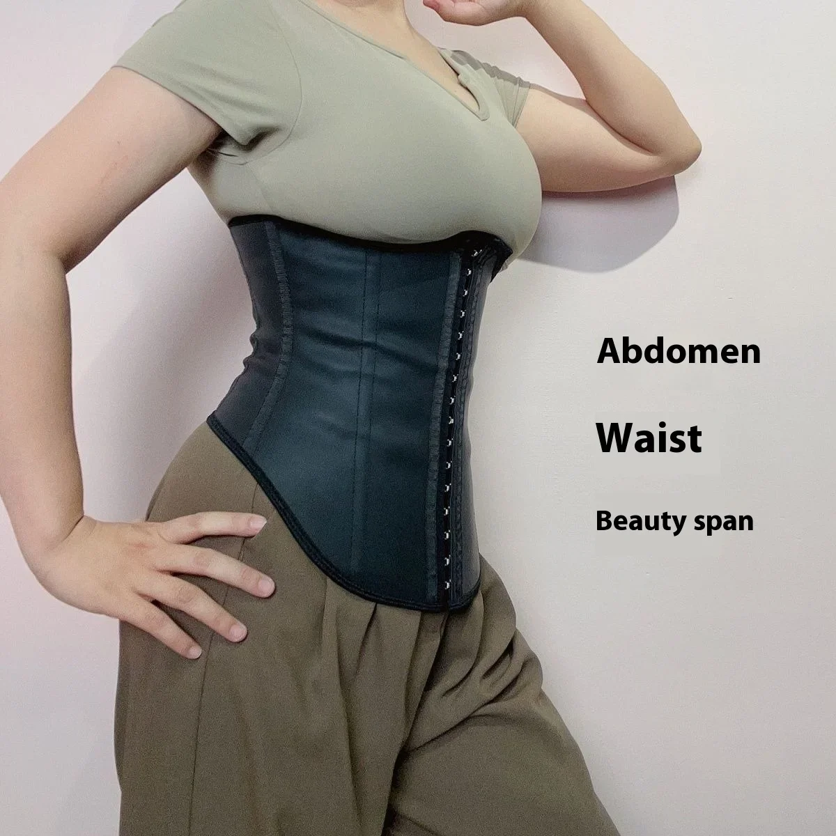 Steel Bone Waist Binder Women Bodyshaper Protection Hip Support Chest Girdle Thin Cinchers Trainer Postpartum Abdominal Closure