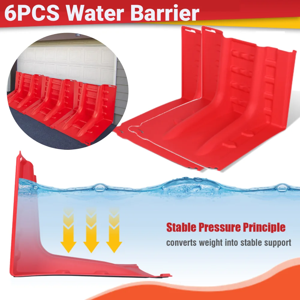 6 قطعة المراحل تحت الأرض حاجز حماية الفيضانات حاجز المياه القابل للإزالة ABS L-نوع صندوق التحكم في الفيضانات جدار وحدات سد الماء