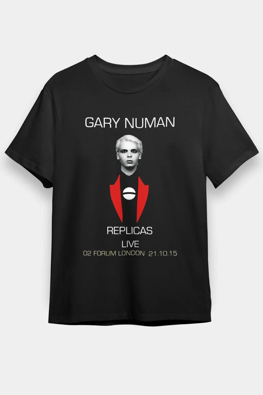 Vtg Gary Numan Music Concert Tour Cotton Black Full Size Men Women Shirt AA1374