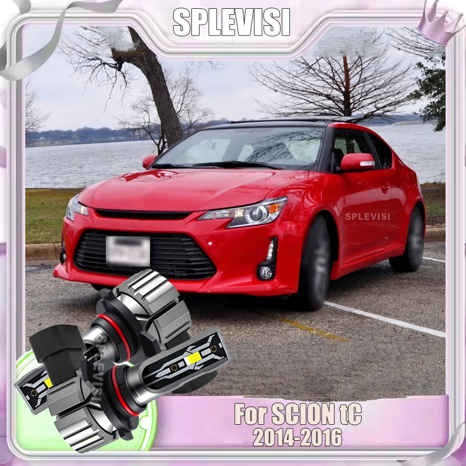 

2PCS Long-lasting Performance Car Headlights LED Bulbs 9012 CSP Chip Bright White Light 6000K Lamp For SCION tC 2014 2015 2016