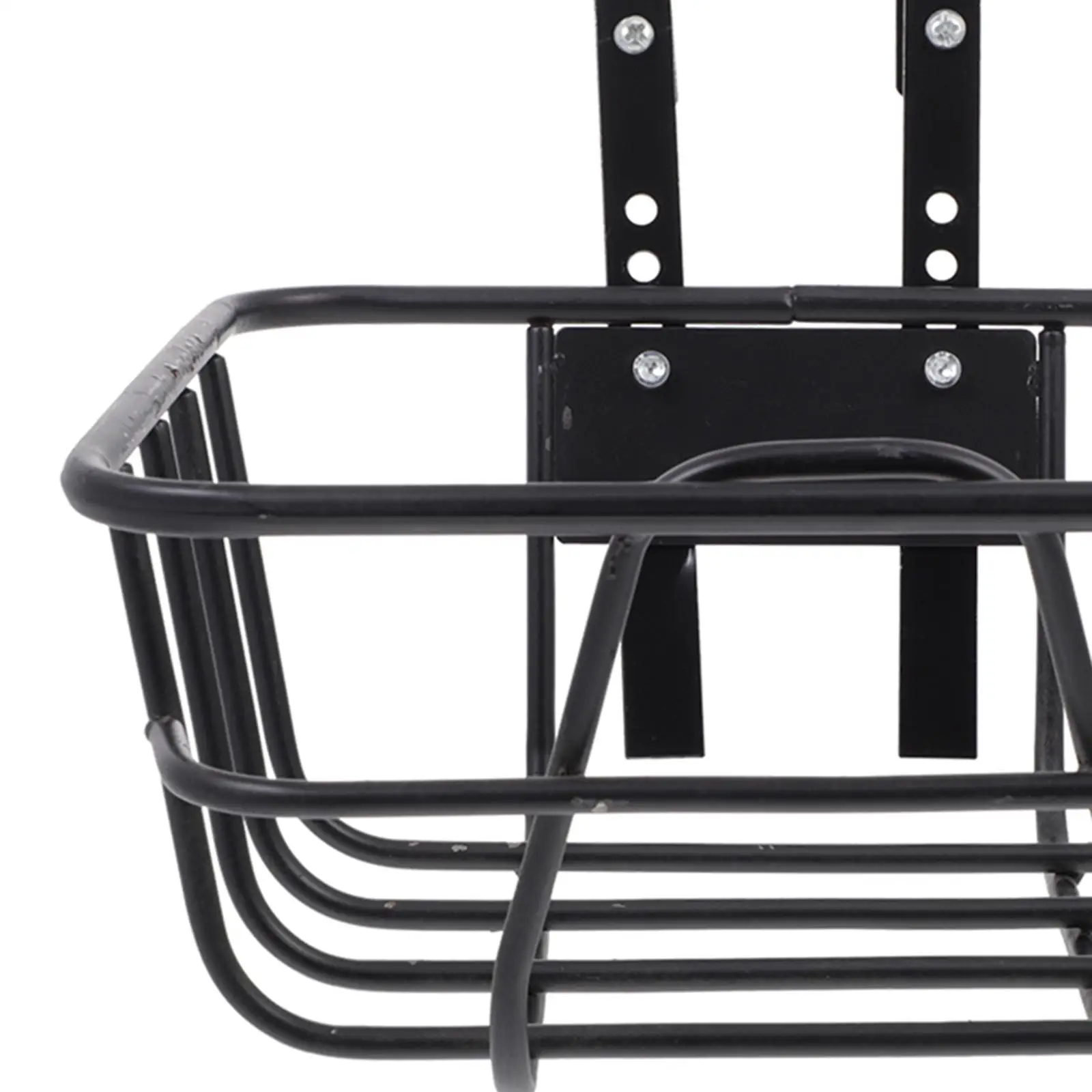 Bike Front Handlebar Basket with Hooks Generic Accessory Detachable for Mountain Bike Storage Basket 9.8x9.8x4.7inch