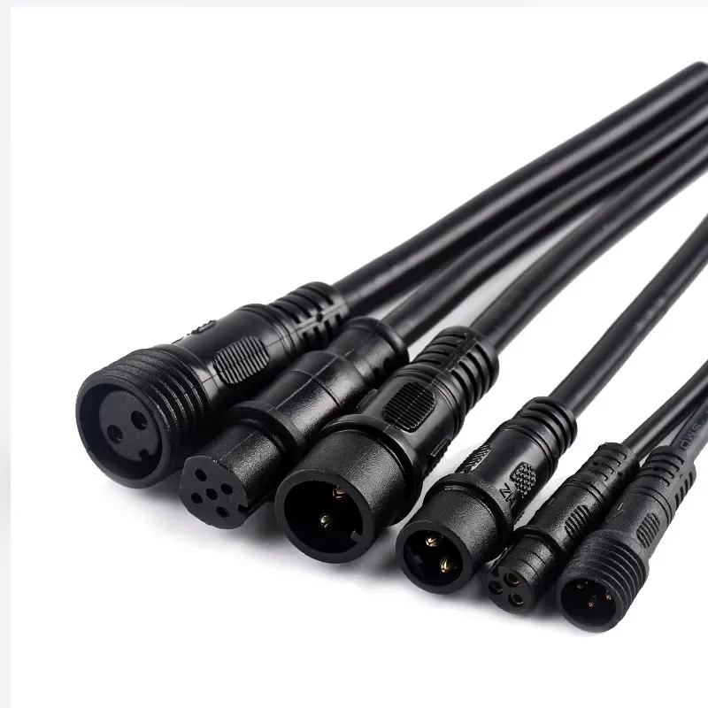 

Waterproof wire connector male and female docking plug