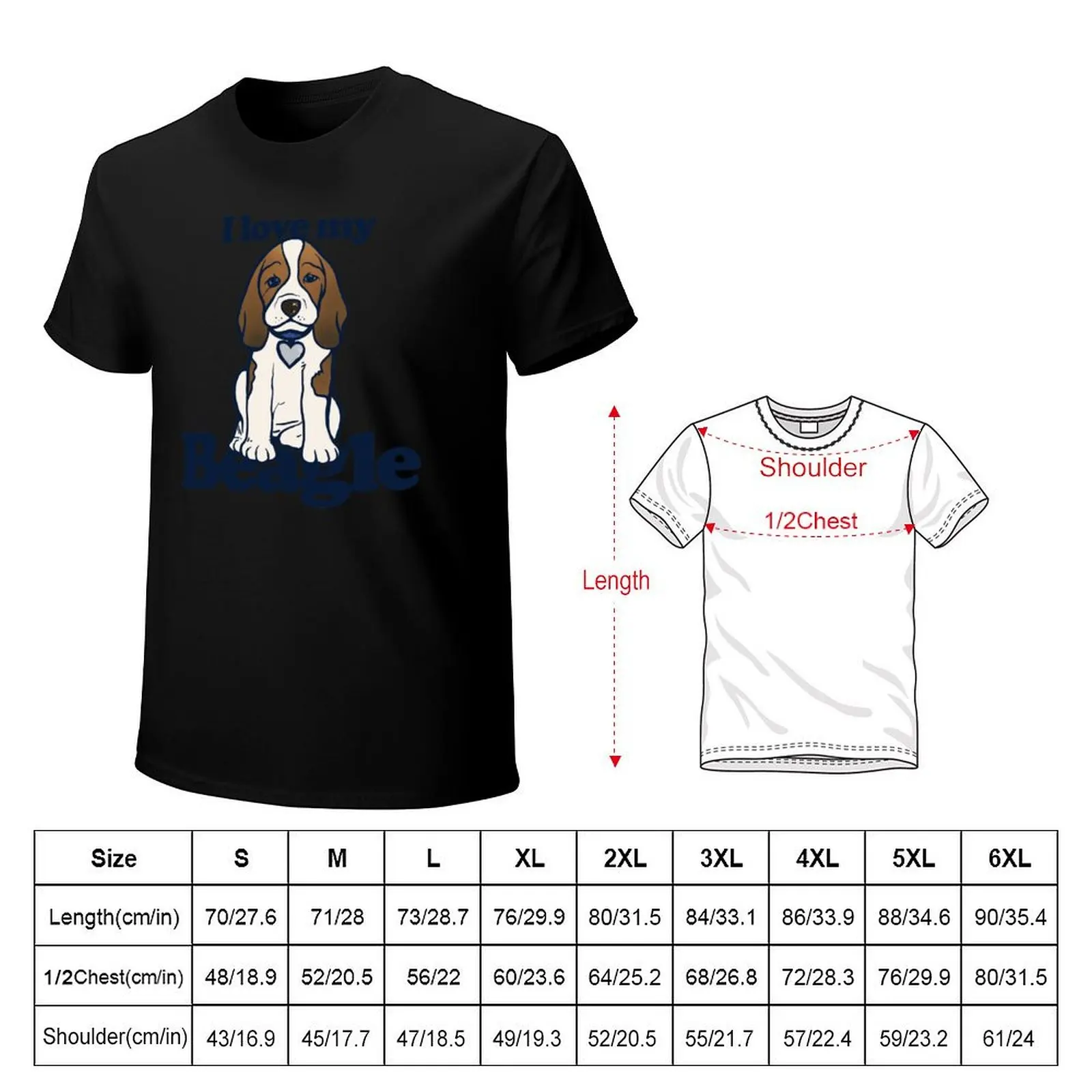 I love my beagle T-Shirt Construction Work Tee Shirt